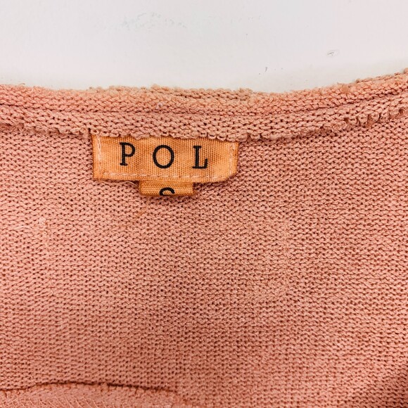 POL oversized pullover cotton henley pink ombre size small - Picture 7 of 11